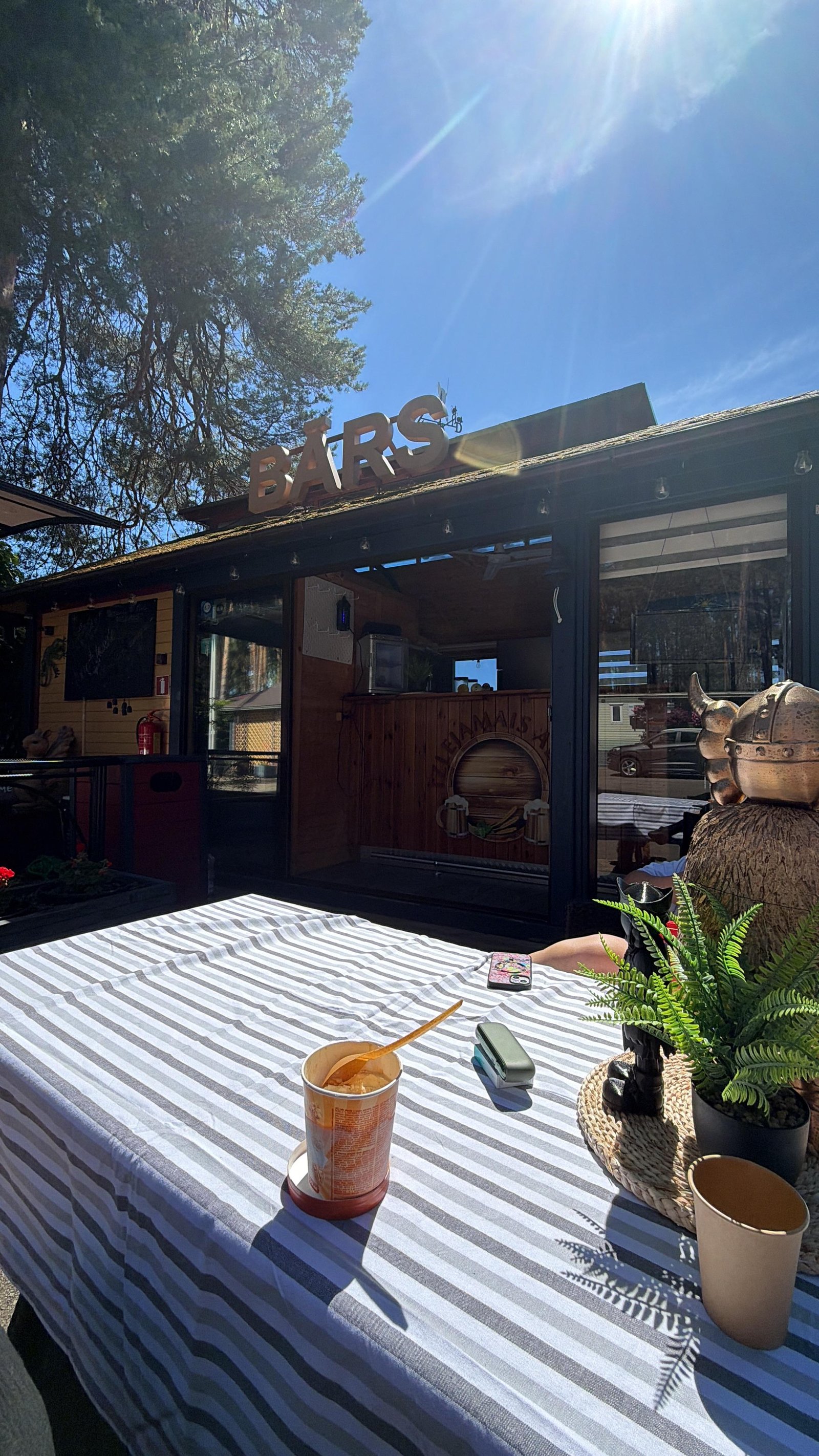 Viking Cafe terrace